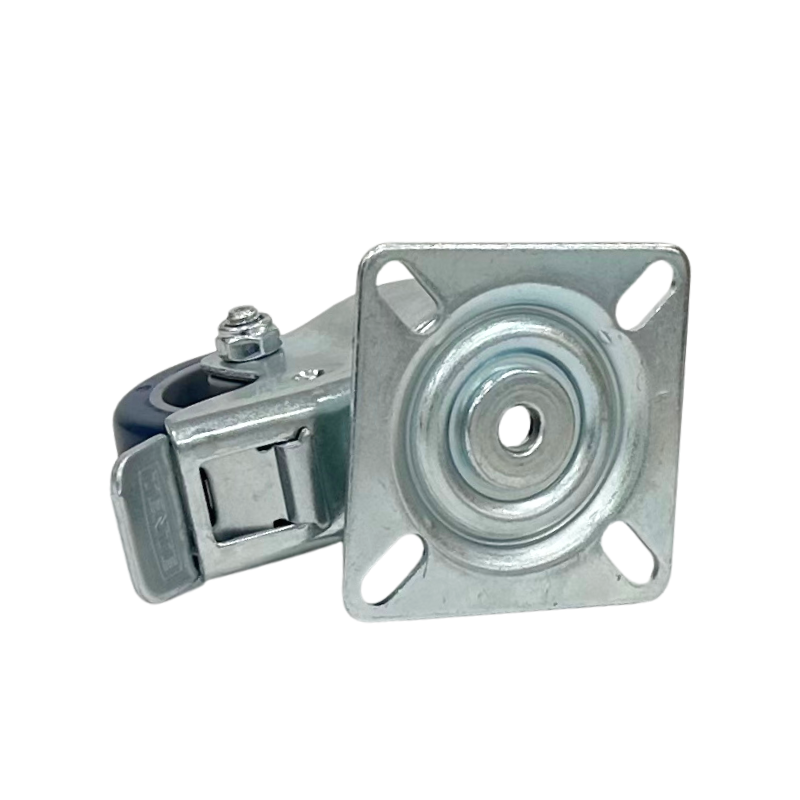 1475PAO050P40 - 40kg Swivel Plate Brake 50mm Polyurethane