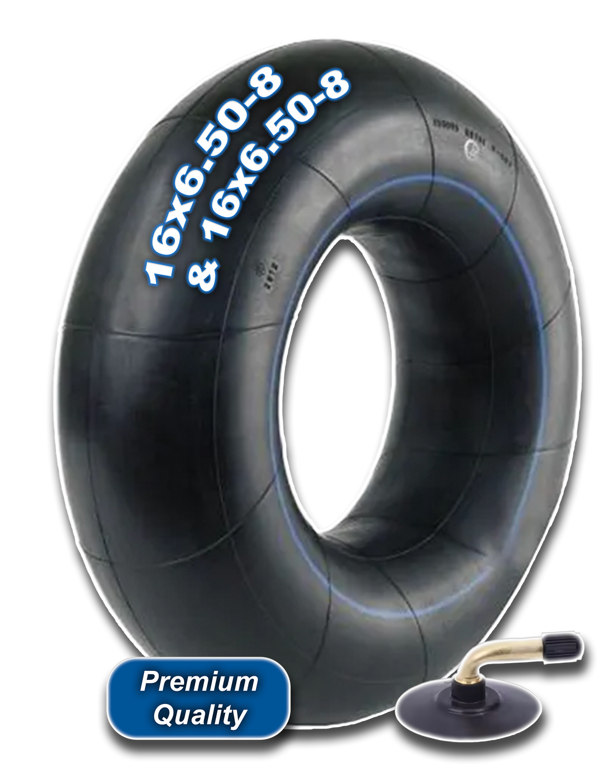 Spare Tube | 16x6.50-8 | Bent Valve