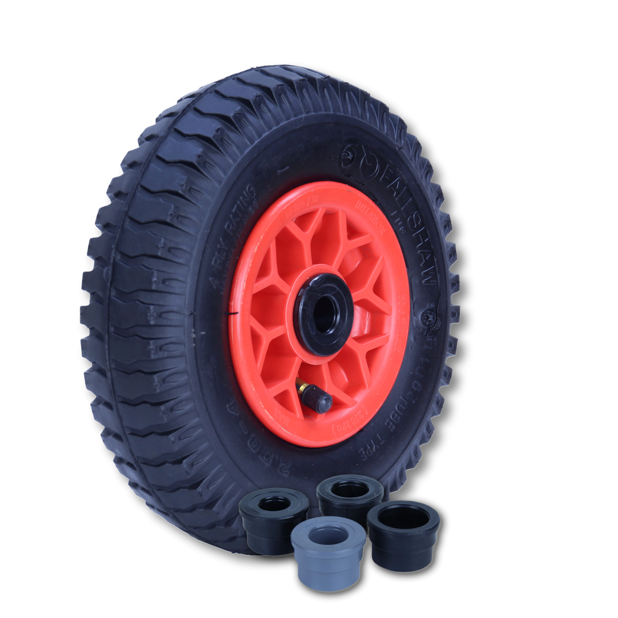 250X4LUG-PWA - 100 kg 220mm Plastic Centre Pneumatic Wheel