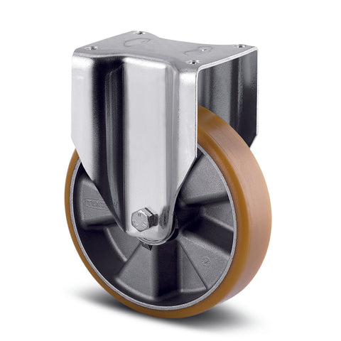 3648ITP125P63<span>500 Kg Fixed Plate 125mm Polyurethane</span>