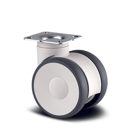 5940UAP100W-P50<span>120 Kg Swivel Plate 100mm Twin Wheel Polyurethane</span>