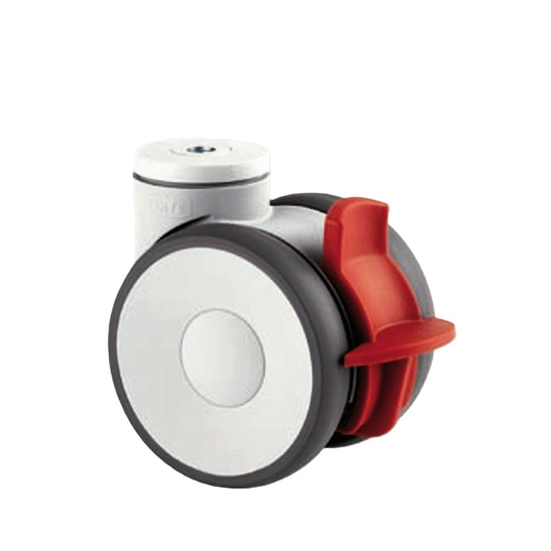 5947UAP125W11RB - 130 kg Swivel/Brake 125mm Twin Wheel Polyurethane