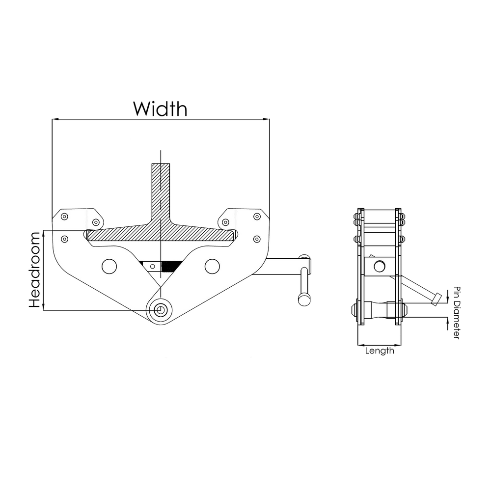 Girder Clamp - 1 to 10T