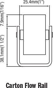 CFRA3337 Carton Flow Rail 3000mm
