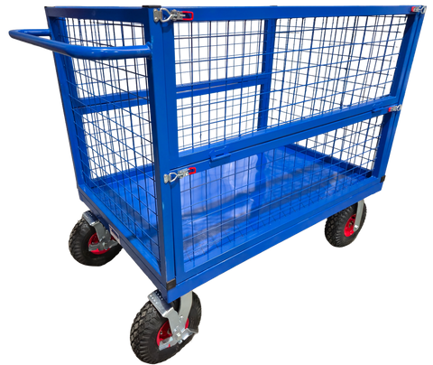 DWC500CAGE-PNEU <span>500g Folding Side Cage Trolley with Pneumatic Wheels </span><span style="color: #ff2a00;"><strong>In-store pickup required</strong></span>