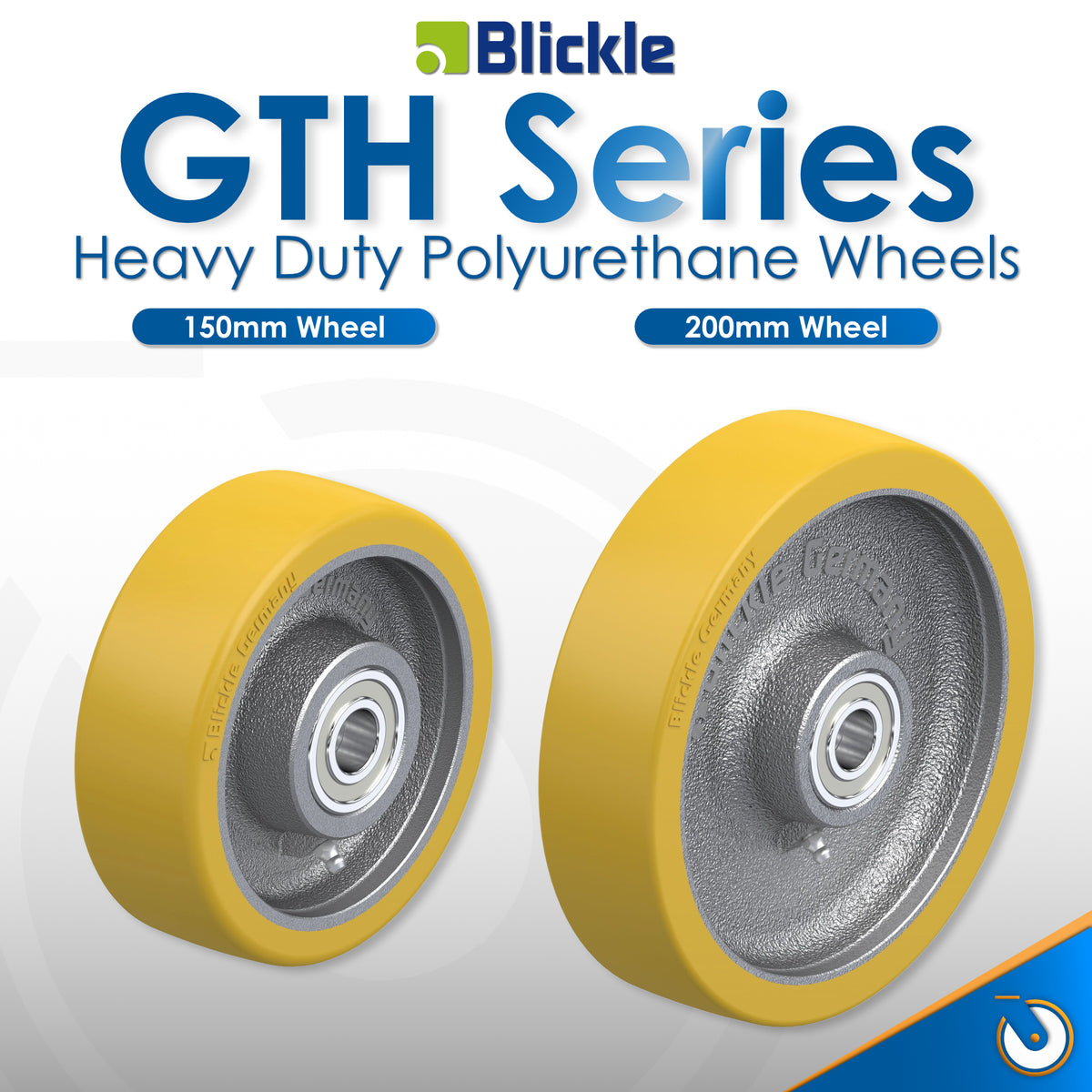 Blickle GTH Series Heavy Duty 150/200mm Polyurethane Wheel