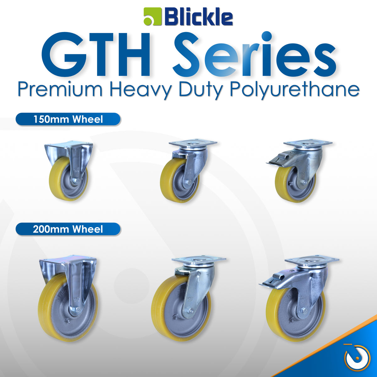 Blickle GTH Polyurethane Heavy Duty Castor Series
