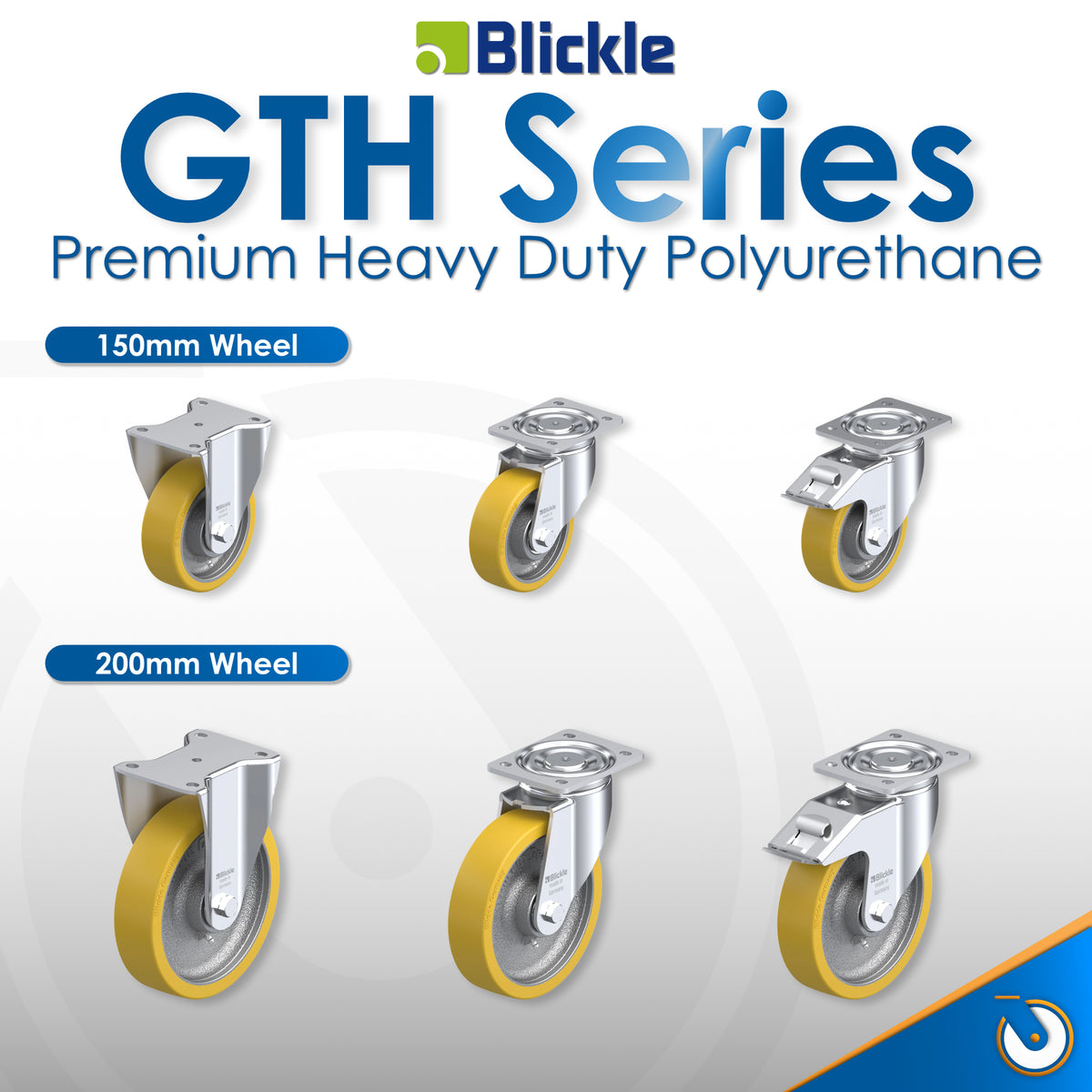 Blickle GTH Polyurethane Heavy Duty Castor Series