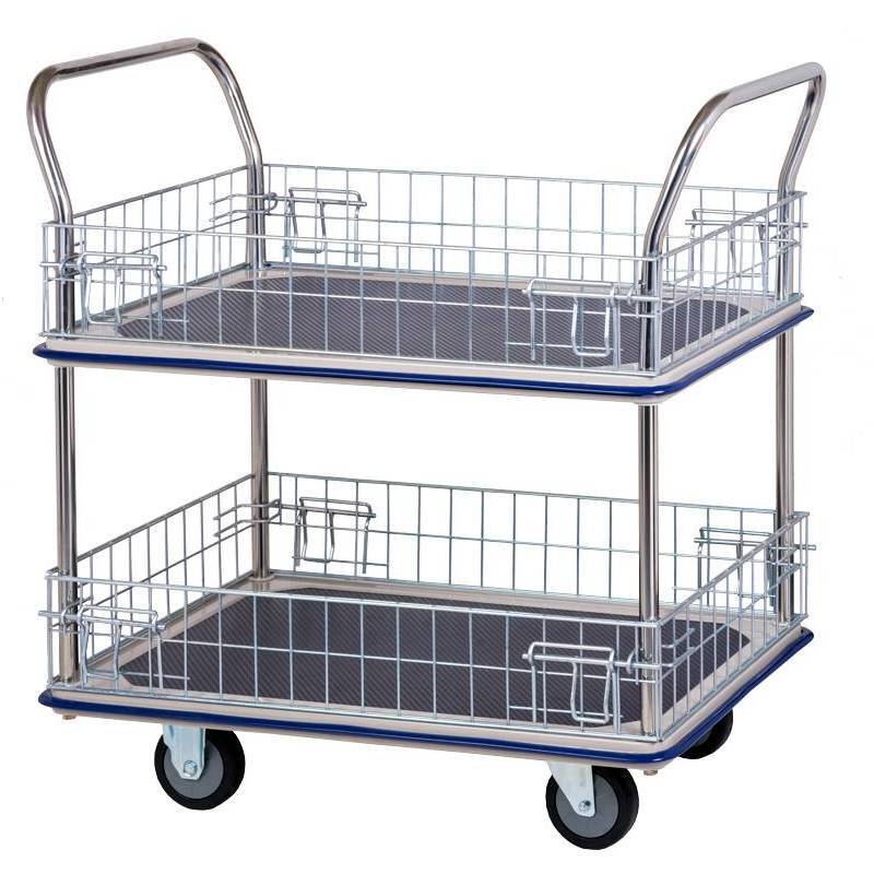 DDMT370 370 kg Double Deck Mesh Trolley
