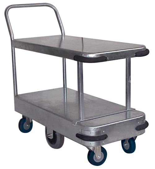 GTD500 Galvanised Twin Deck Commercial Platform Trolley 450kg