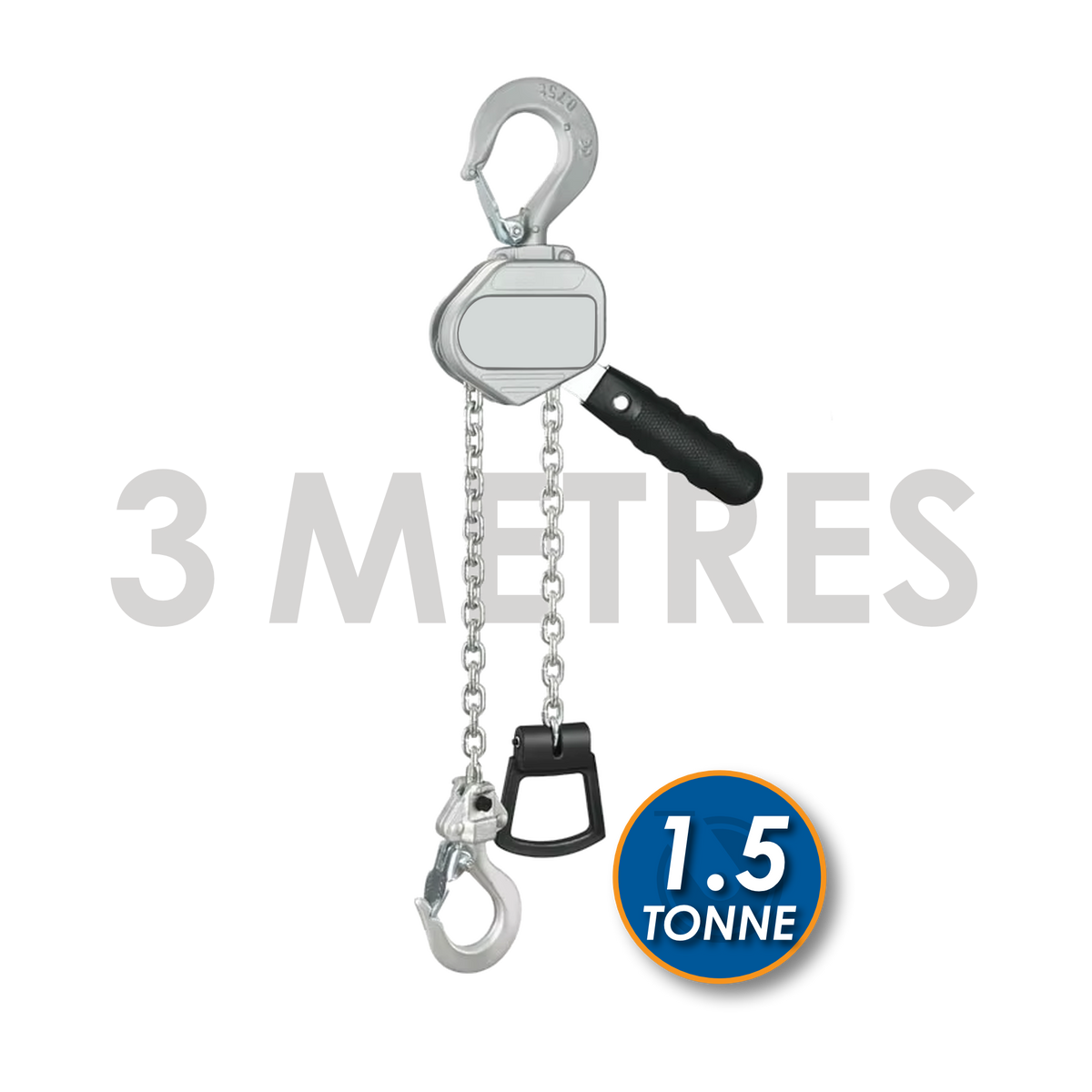 1.5/3m Aluminium Mini Lever Block - 0.25 to 1.5T