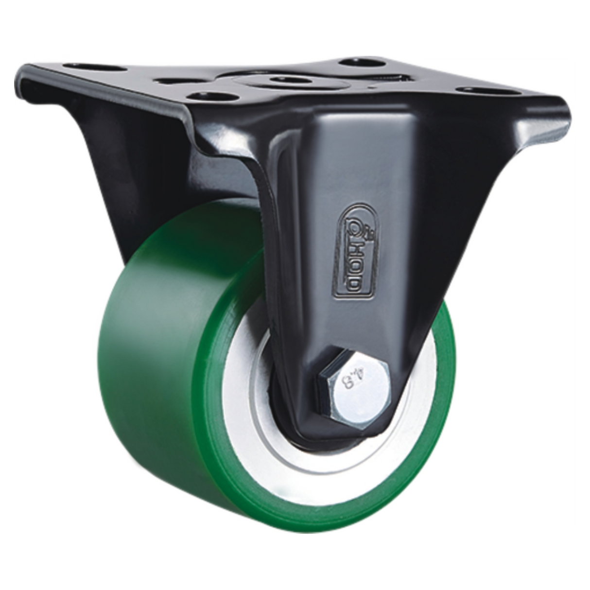 LHPUQ75FL - 500 kg Fixed 75mm Polyurethane