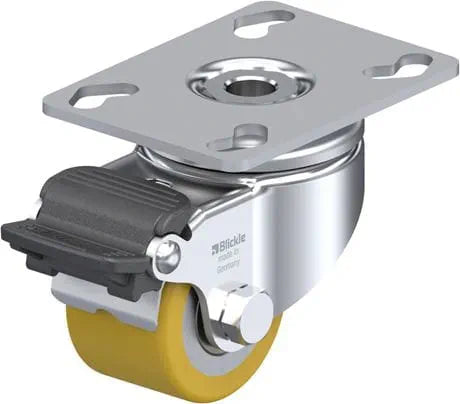 LKPA-VSTH 50K-RA 150 Kg Swivel Plate W heel Brake 50mm Polyurethane on Steel