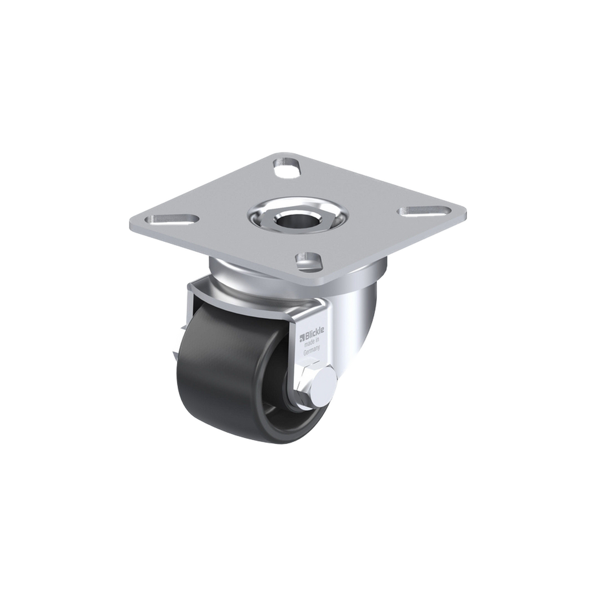 LPA-POA 35G 75 kg Plate Mount Swivel 35mm Plain Bore Nylon