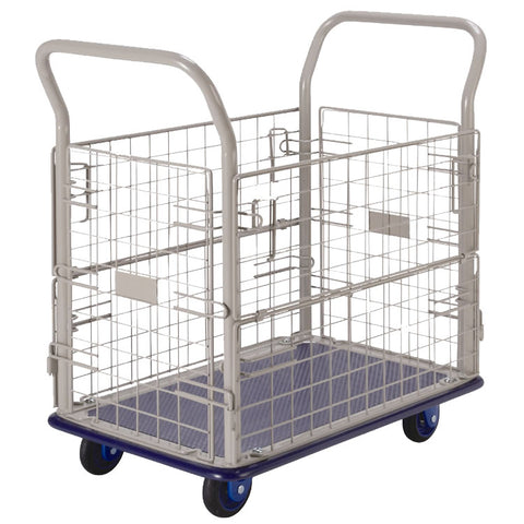Prestar Premium NB107 <span> 150 Kg Platform Wire Mesh Trolley </span><span style="color: #ff2a00;"><strong>In-store pickup required</strong></span>