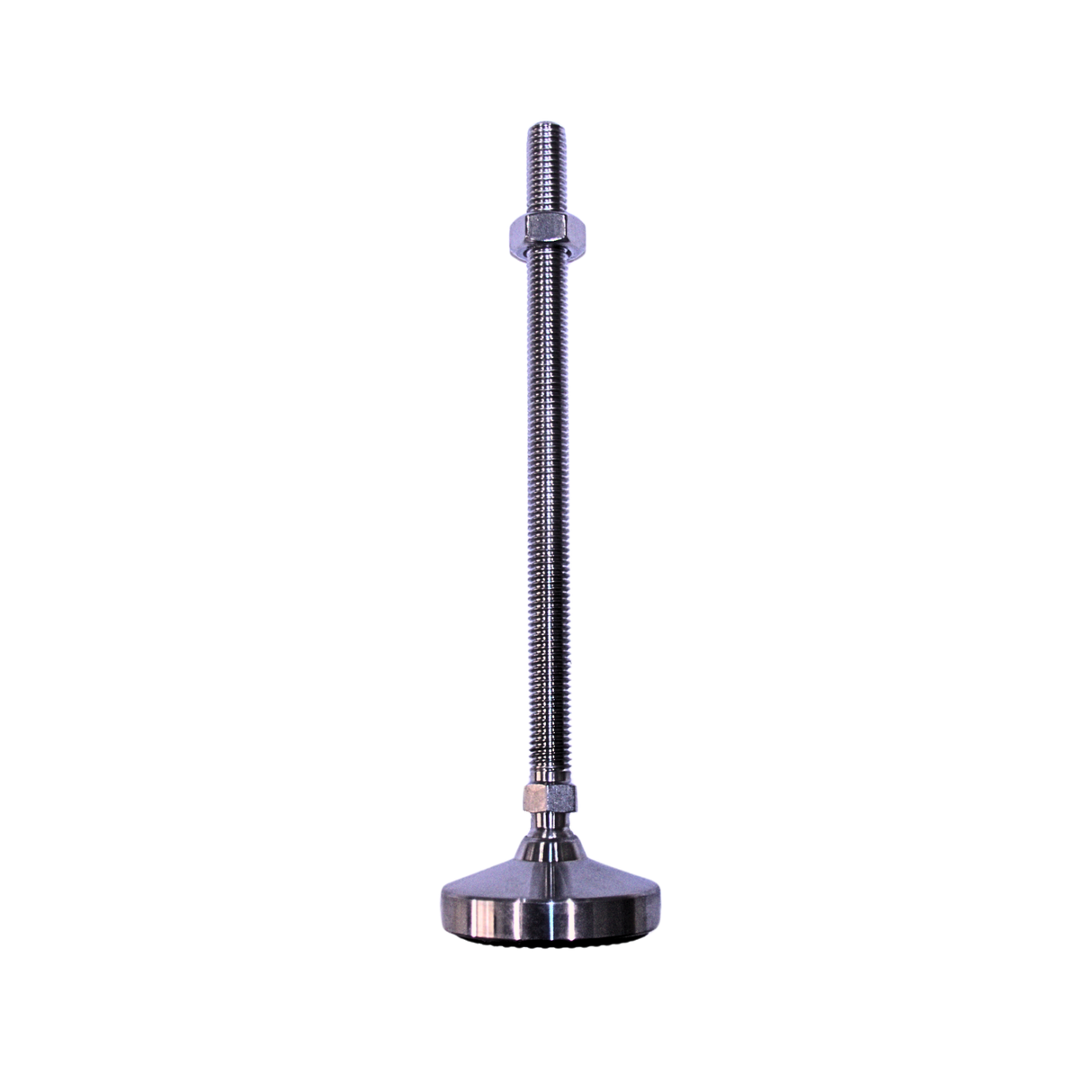 Heavy Duty 304 Stainless Steel Levelling Foot | 1200kg, Ø60mm Base, M12x180mm