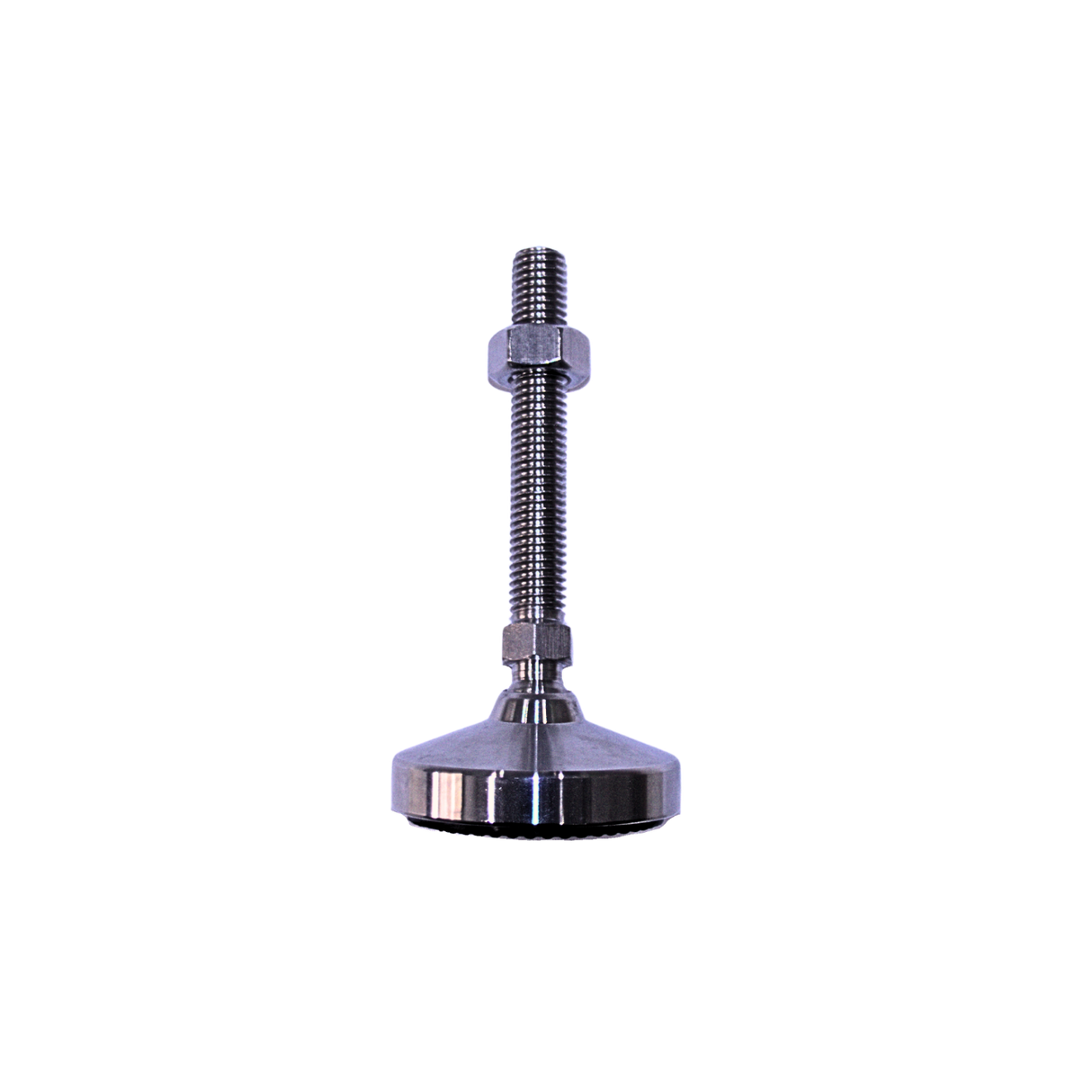 Heavy Duty 304 Stainless Steel Levelling Foot | 1200kg, Ø60mm Base, M12x90mm