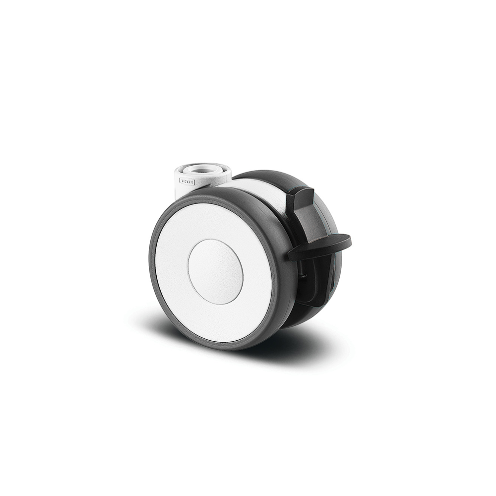 5925POH065W-BK 50 kg Swivel/Brake 65mm Twin Wheel Polyamide