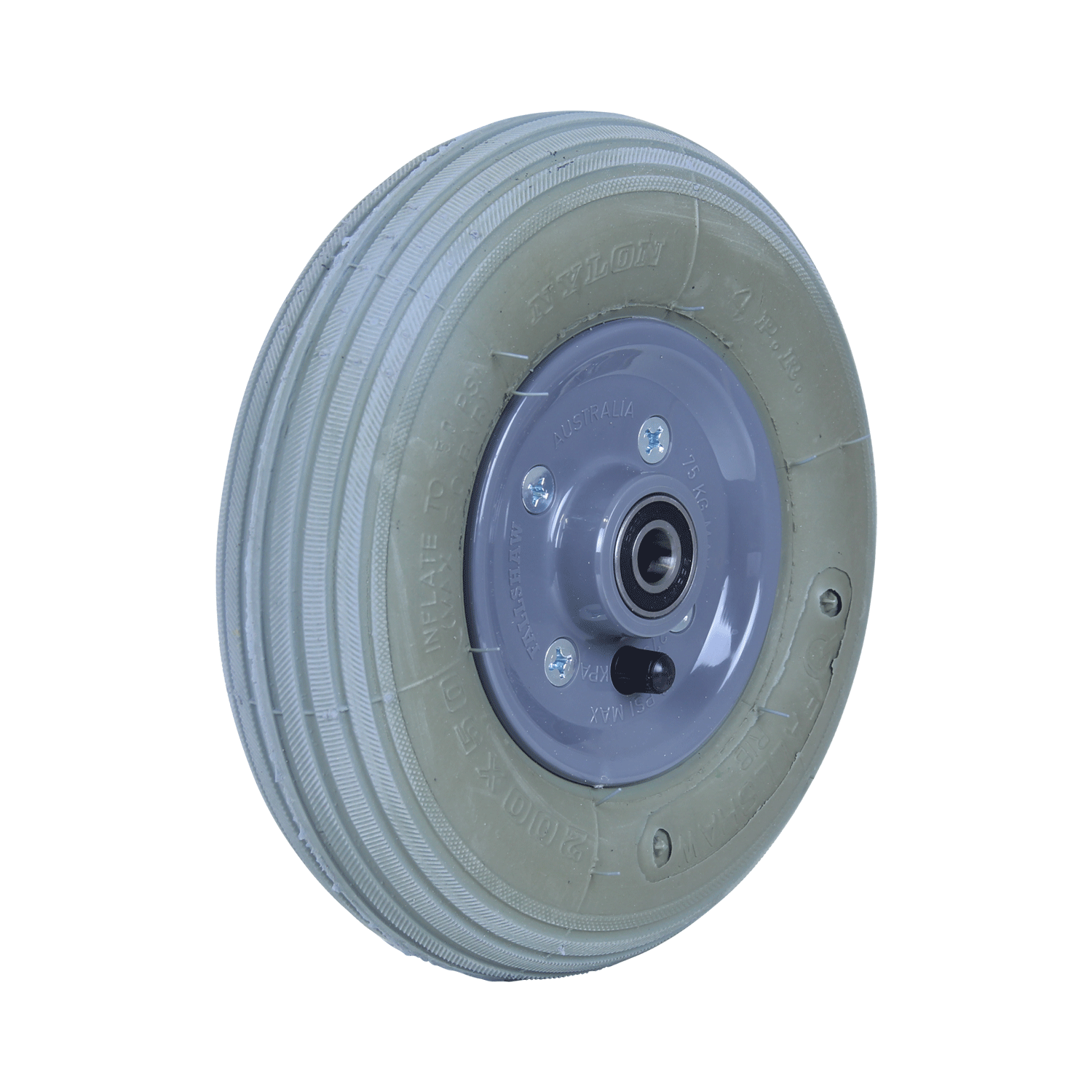 200X50RIB-PQ12 - 75 kg 200mm Plastic Centre Pneumatic