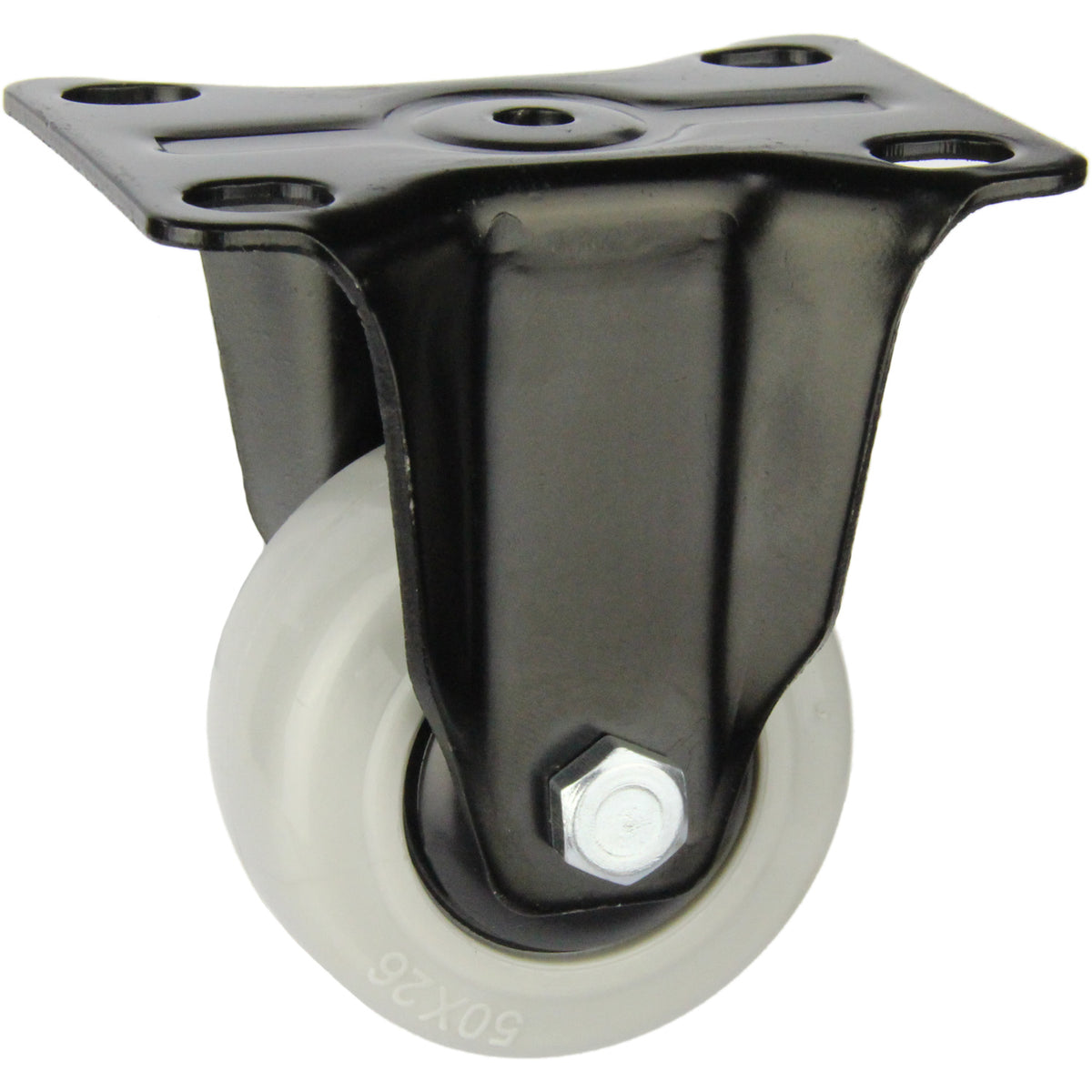 BPPQ50F - 55 kg Fixed Plate 50mm Grey polypropylene