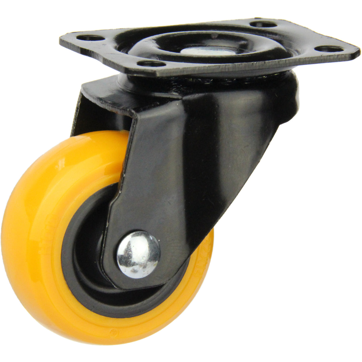 BPUA32S - 16 Kg Swivel Plate 32mm Orange Polyurethane