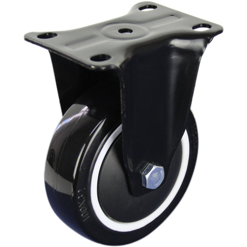 BPUQ100F <span>140 Kg Fixed Plate 100mm Polyurethane</span>