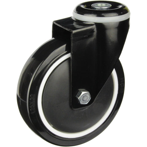 BPUQ125BH <span>155 Kg Swivel Bolt Hole 125mm Polyurethane</span>