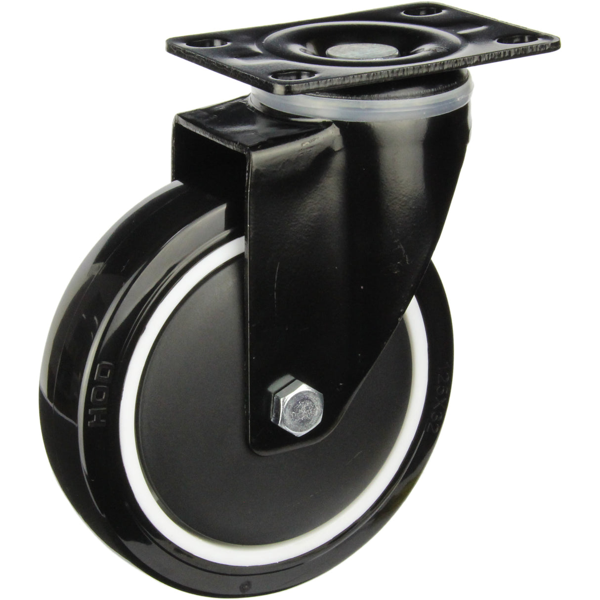 BPUQ125S - 155 Kg Swivel Plate 125mm Polyurethane