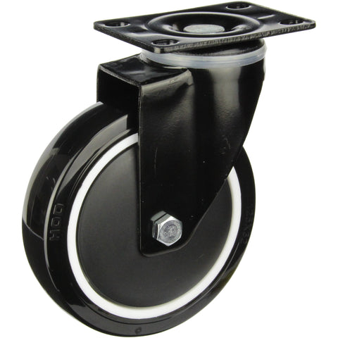 BPUQ125S <span>155 Kg Swivel Plate 125mm Polyurethane</span>