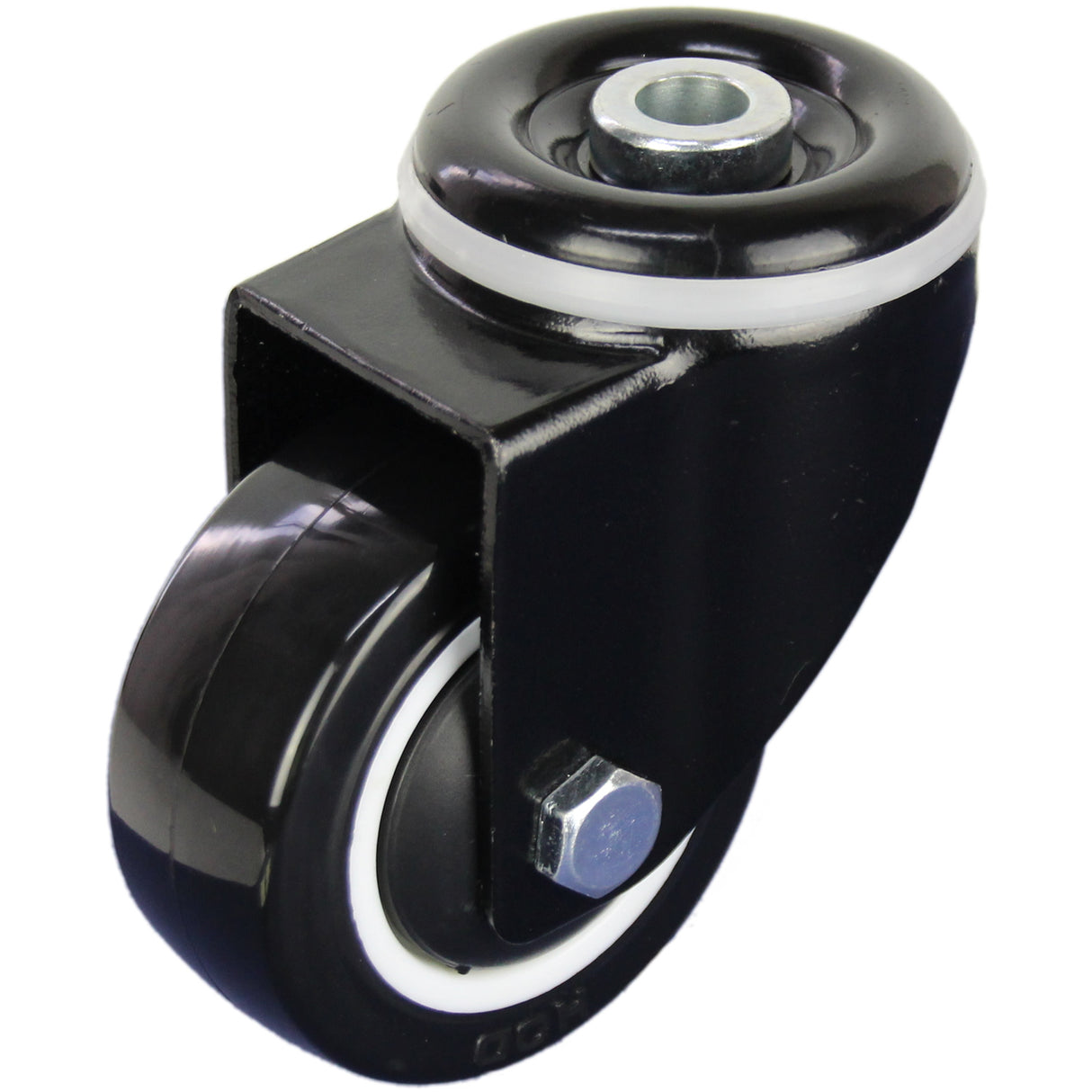 BPUQ75BH - 115 Kg Swivel Bolt Hole 75mm Polyurethane