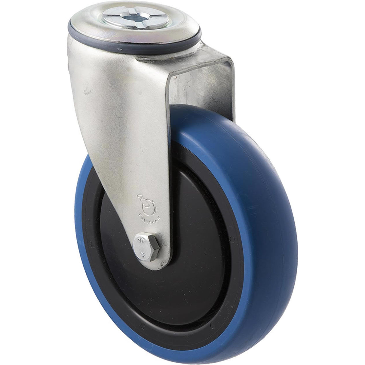 CBQ125G/MZH - 100 Kg Bolt-Hole 125mm Blue Rubber