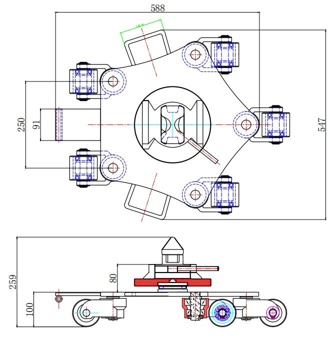 4T Skate Interchangeable Container Lock & Swivel Top *CTS04S* 4 Tonne