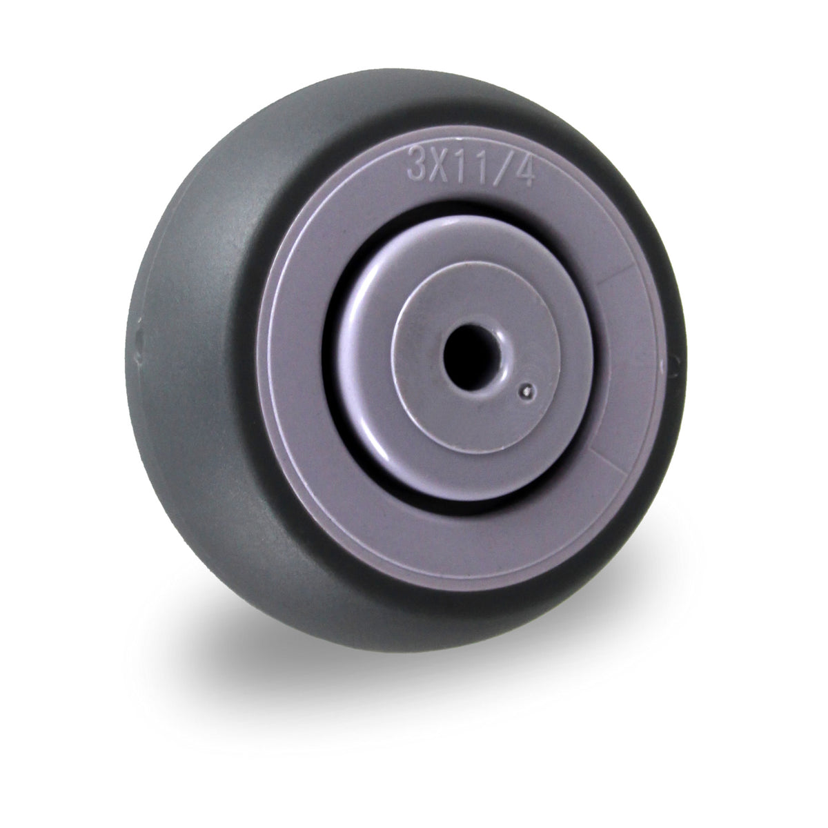 GRQ75SS - 85 kg 75mm Stainless Steel Grey Rubber