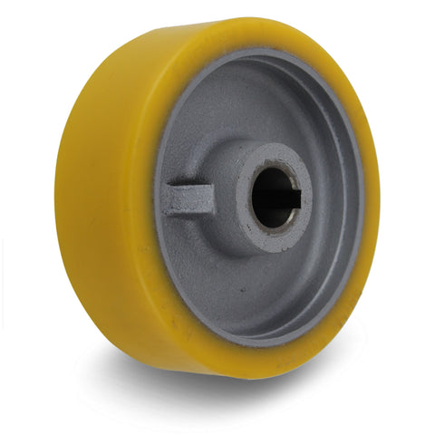 GTHN150/25H7 <span>650 Kg 150mm Polyurethane Drive Wheel w/ H7 Keyway</span>