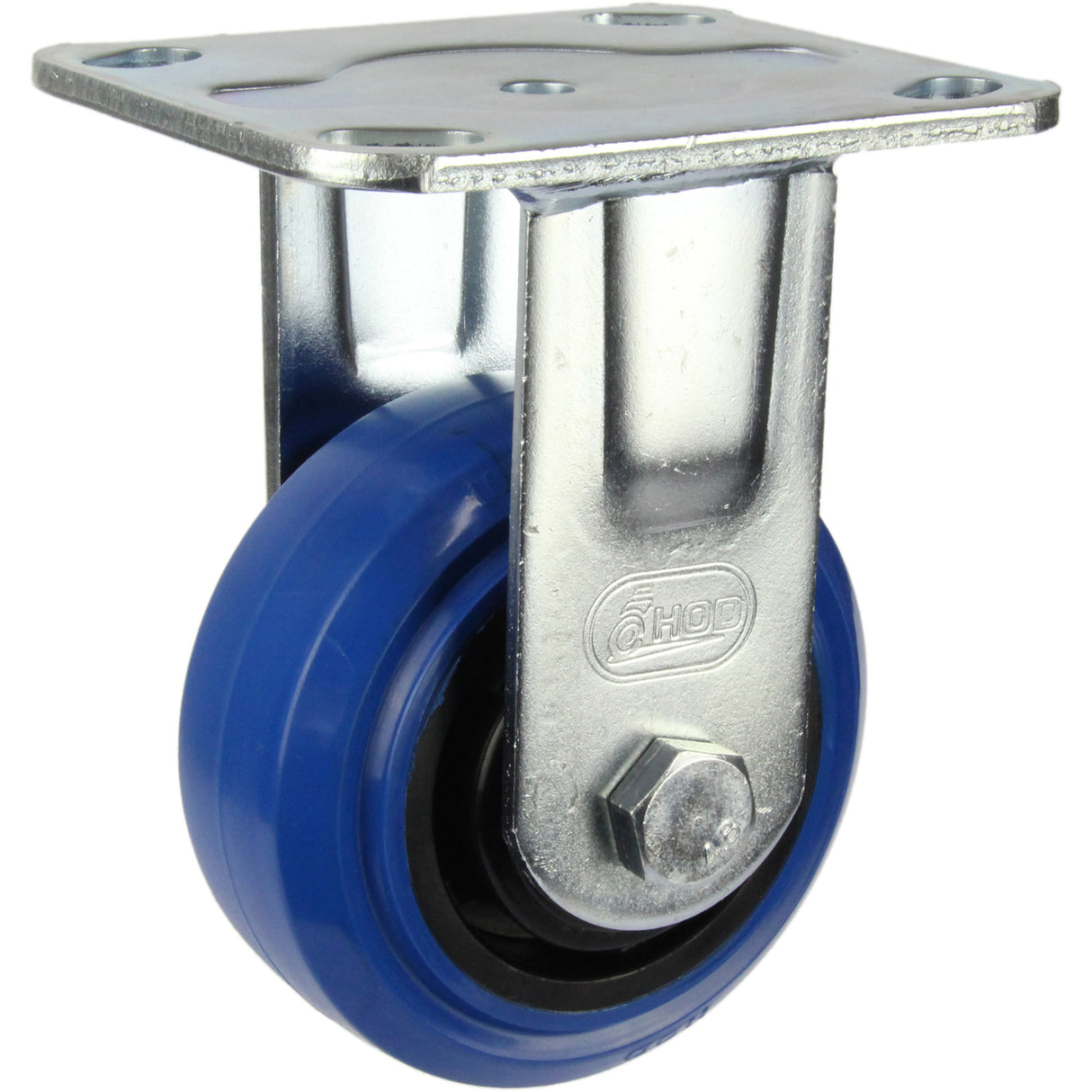 HIN4F-BRQ - 180 Kg Fixed Plate 100mm Blue Rubber