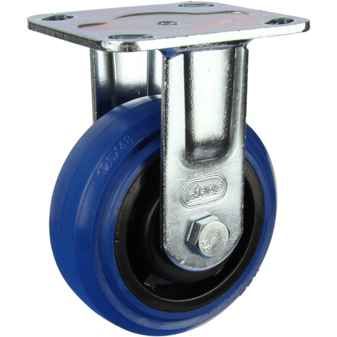 HIN5F-BRQ <span>220 Kg Fixed Plate 125mm Blue Rubber</span>