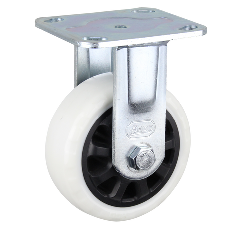 HIN5F-WNQ<span>360 Kg Fixed Plate 125mm White Nylon</span>