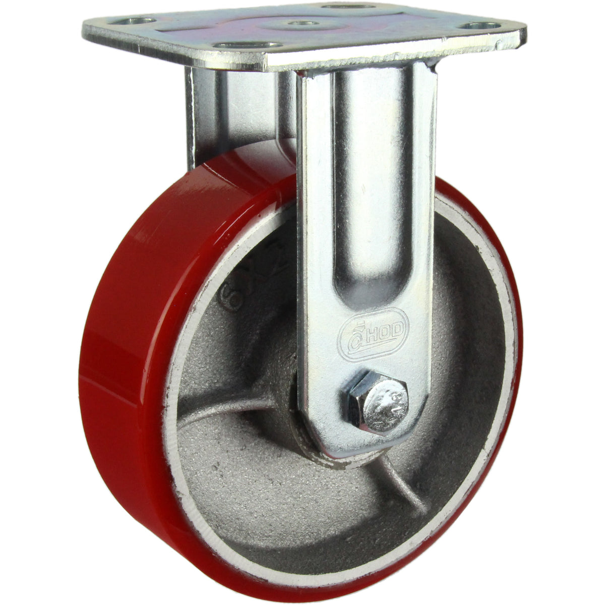 HIN6F-CIPU - 400 kg Fixed Plate 150mm Polyurethane