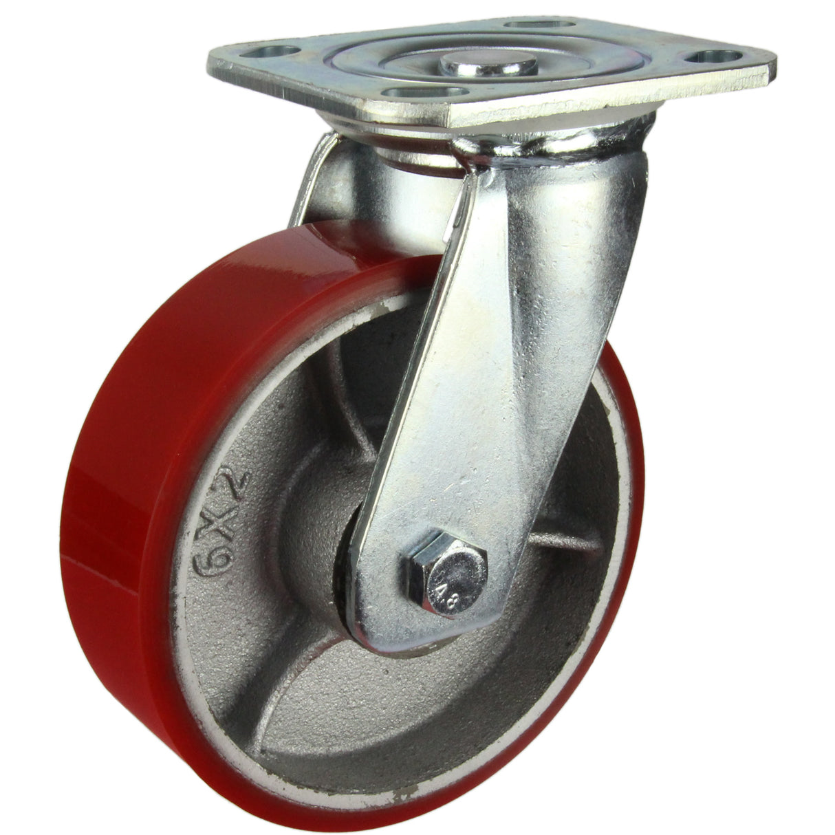 HIN6S-CIPU - 400 Kg Swivel Plate 150mm Polyurethane