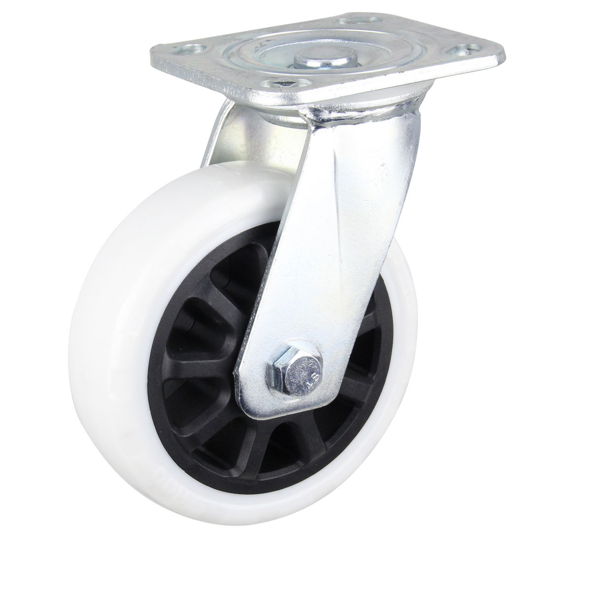 HIN6S-WNQ - 430 kg Swivel Plate 150mm White Nylon