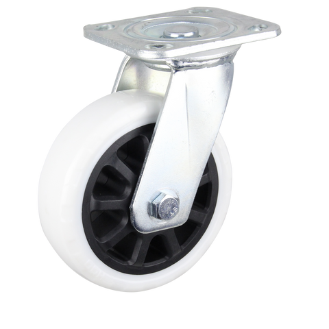 HIN6S-WNQ<span>430 Kg Swivel Plate 150mm White Nylon</span>