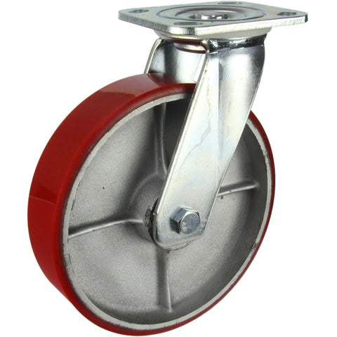HIN8S-CIPU <span>450 Kg Swivel Plate 200mm Polyurethane</span>