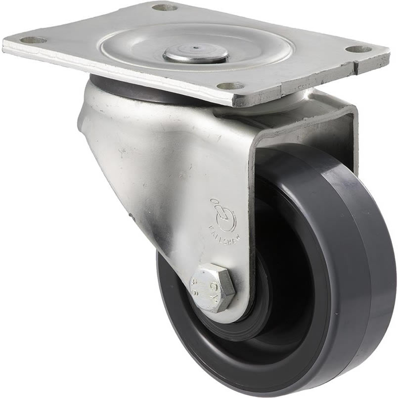 HUR100/OZP - 400 kg Swivel Plate 100mm Polyurethane