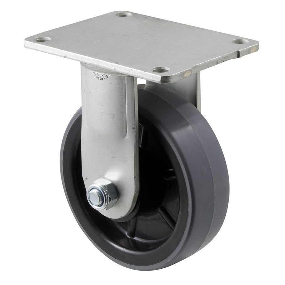 HUR125/HZF - 350 Kg Fixed Plate 125mm Polyurethane