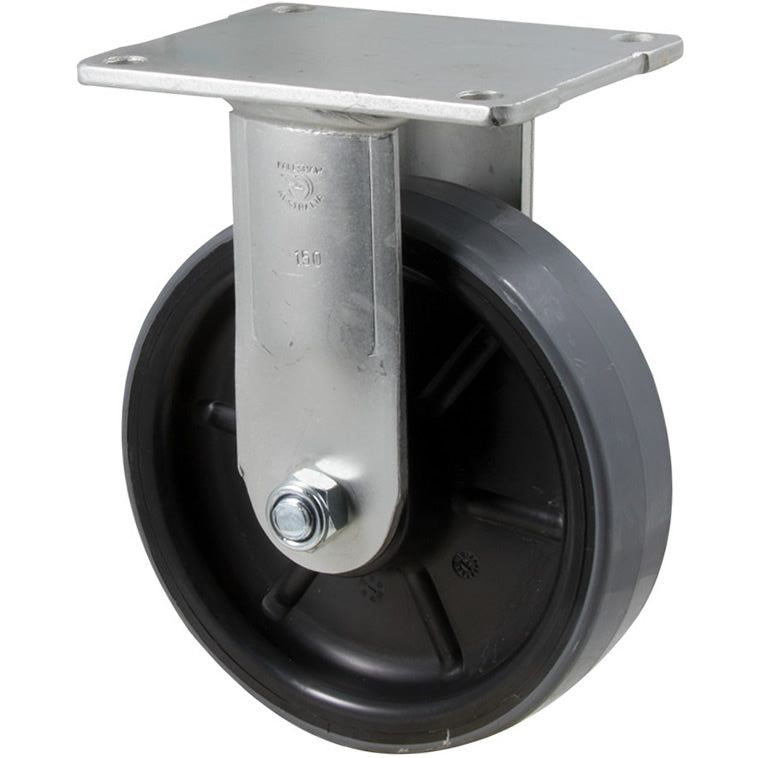 HUR150/HZF - 450 kg Fixed Plate 150mm Polyurethane