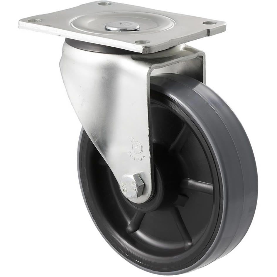 HUR150/OZP - 450 Kg Swivel Plate 150mm Polyurethane