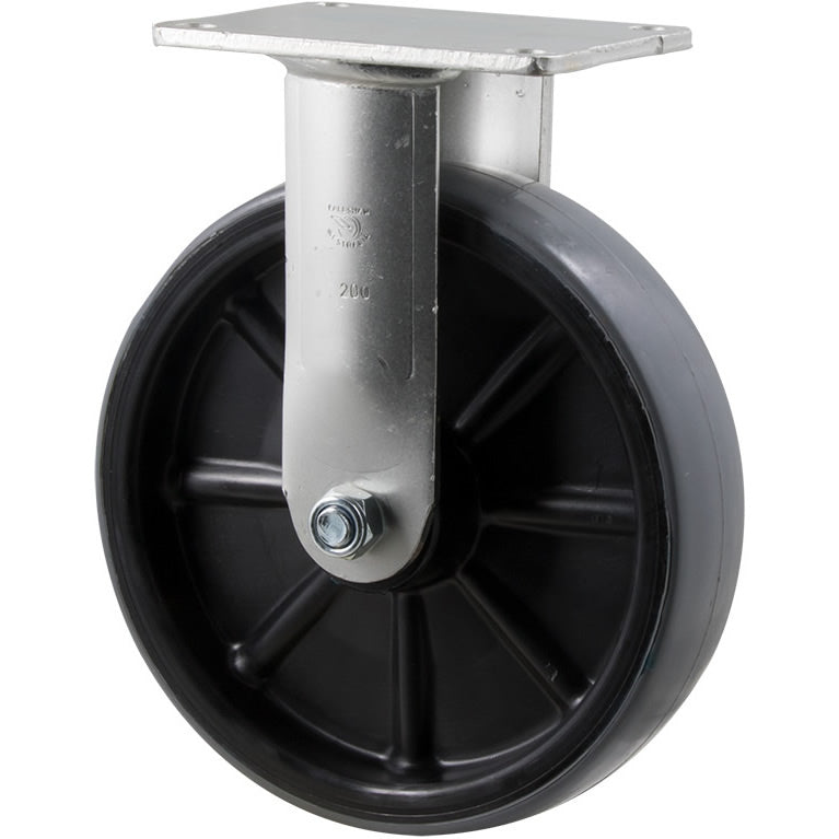 HUR200/HZF - 500 Kg Fixed Plate 200mm Polyurethane