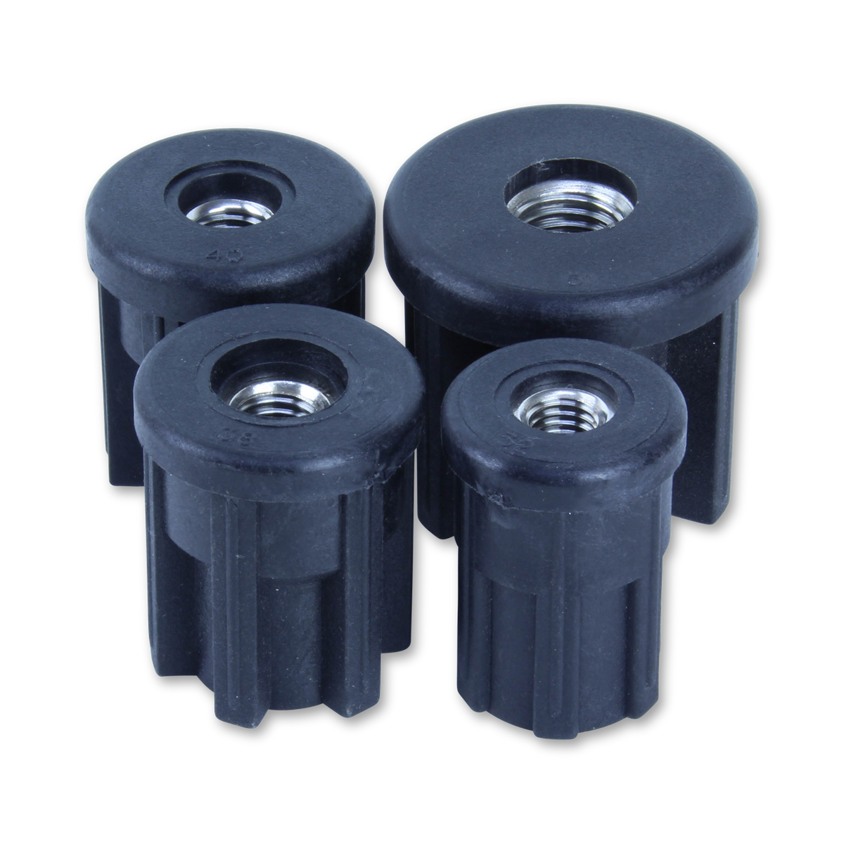 81/32/M10 - 32mm Round Stainless Steel Threaded Tube Insert
