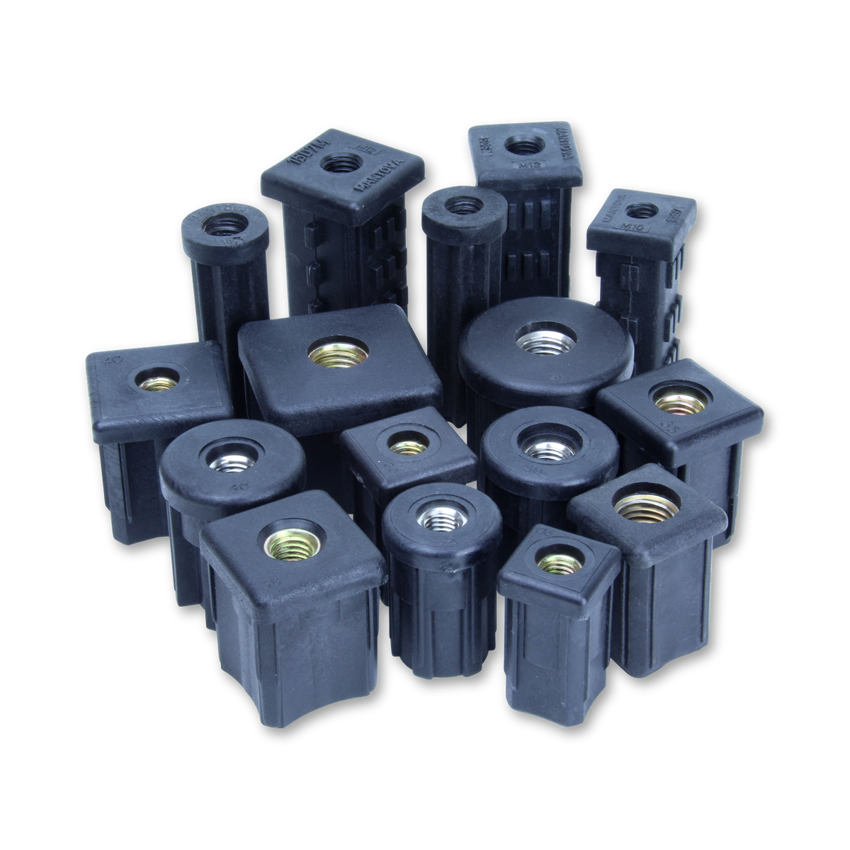 LTR38/M10 - 38mm Round Long Thread Threaded Tube Insert