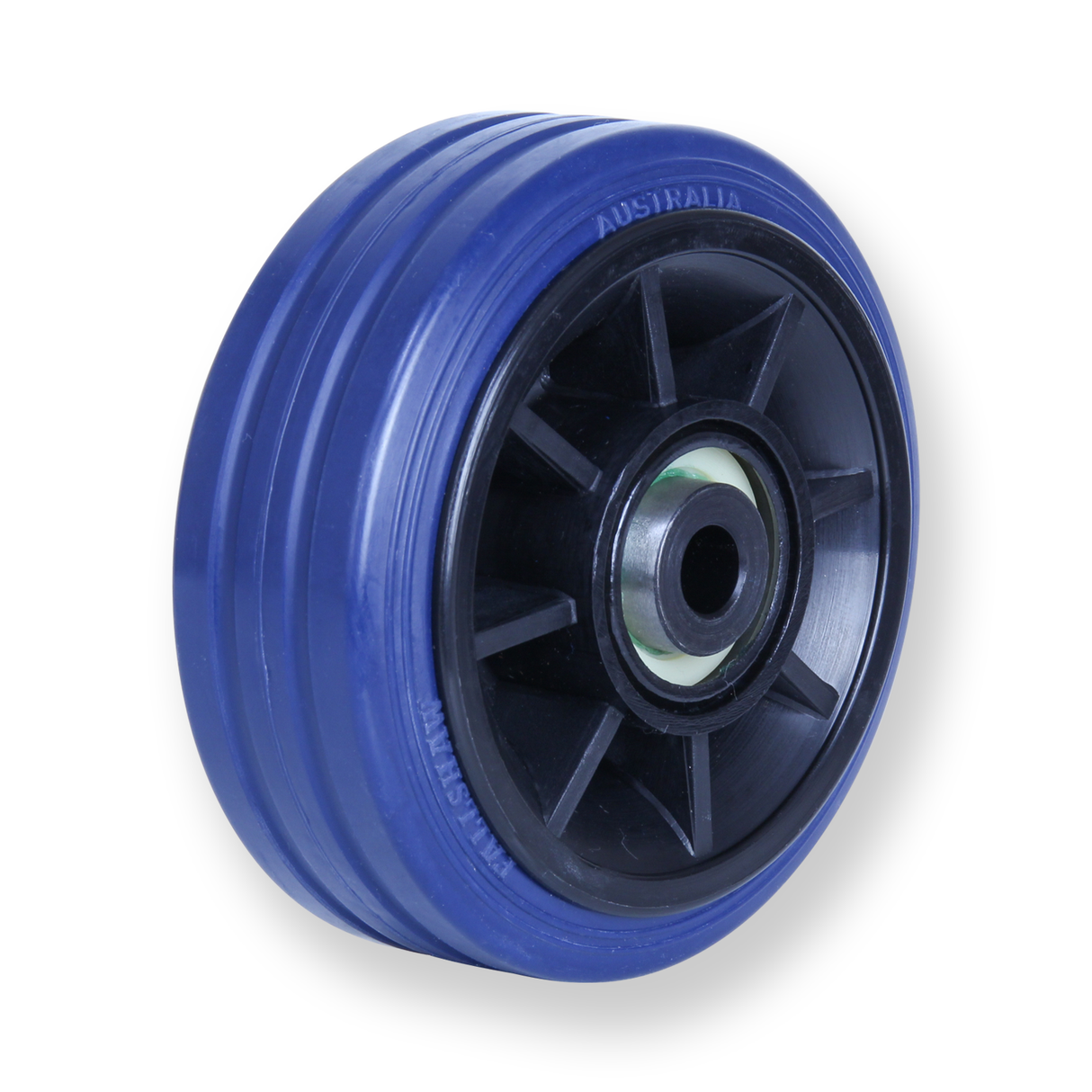 JBR100 - 150 Kg 100mm Blue Rubber